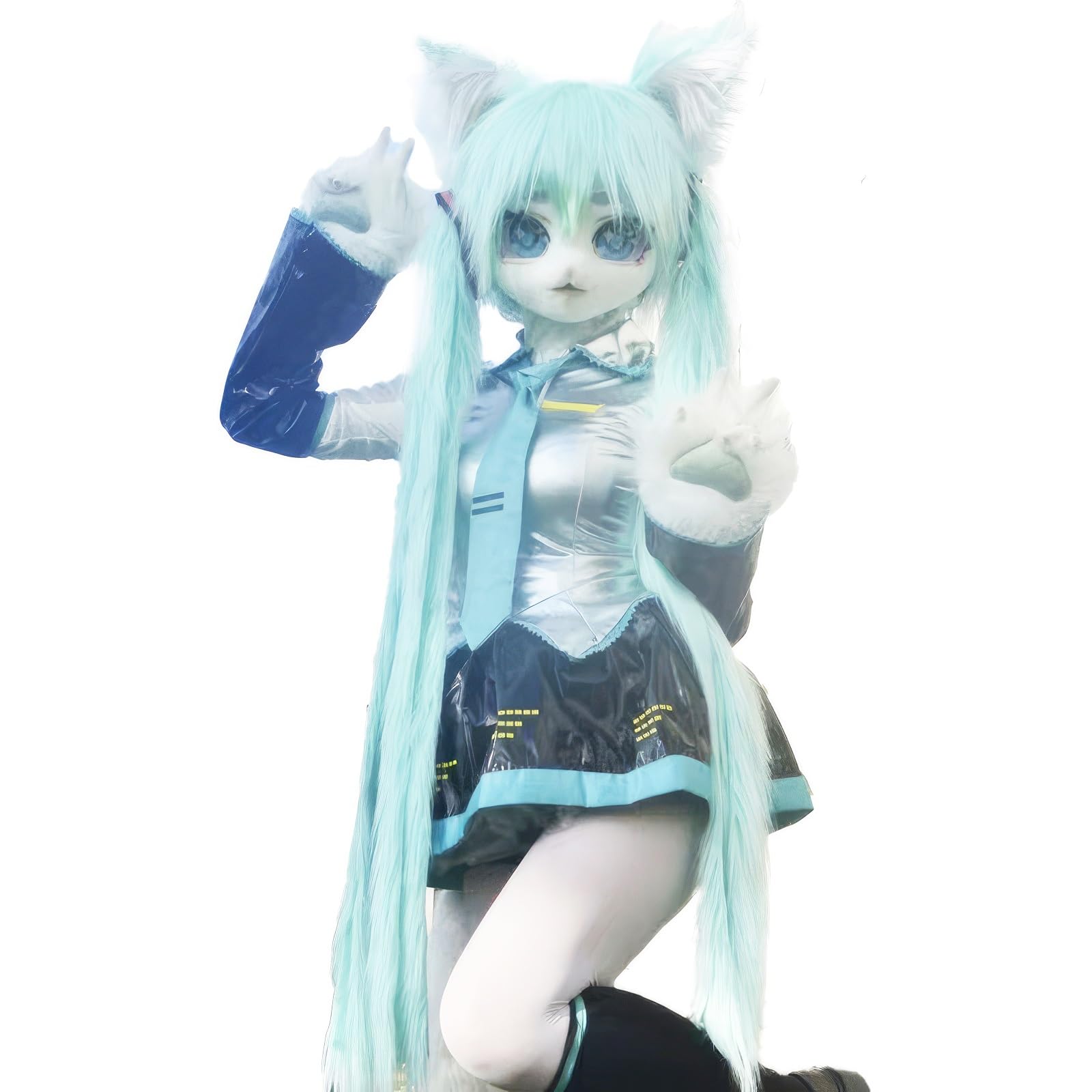 Amazon.co.jp: 着ぐるみアニメキャラクターマスク、毛皮のような動物